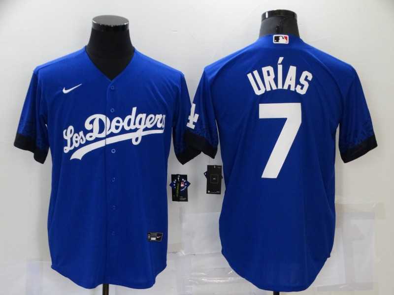 Dodgers 7 Julio Urias Royal 2021 City Connect Cool Base Jerseys,We sell and wholesale Dodgers 7 Julio Urias Royal 2021 City Connect Cool Base Jerseys on line form chian!